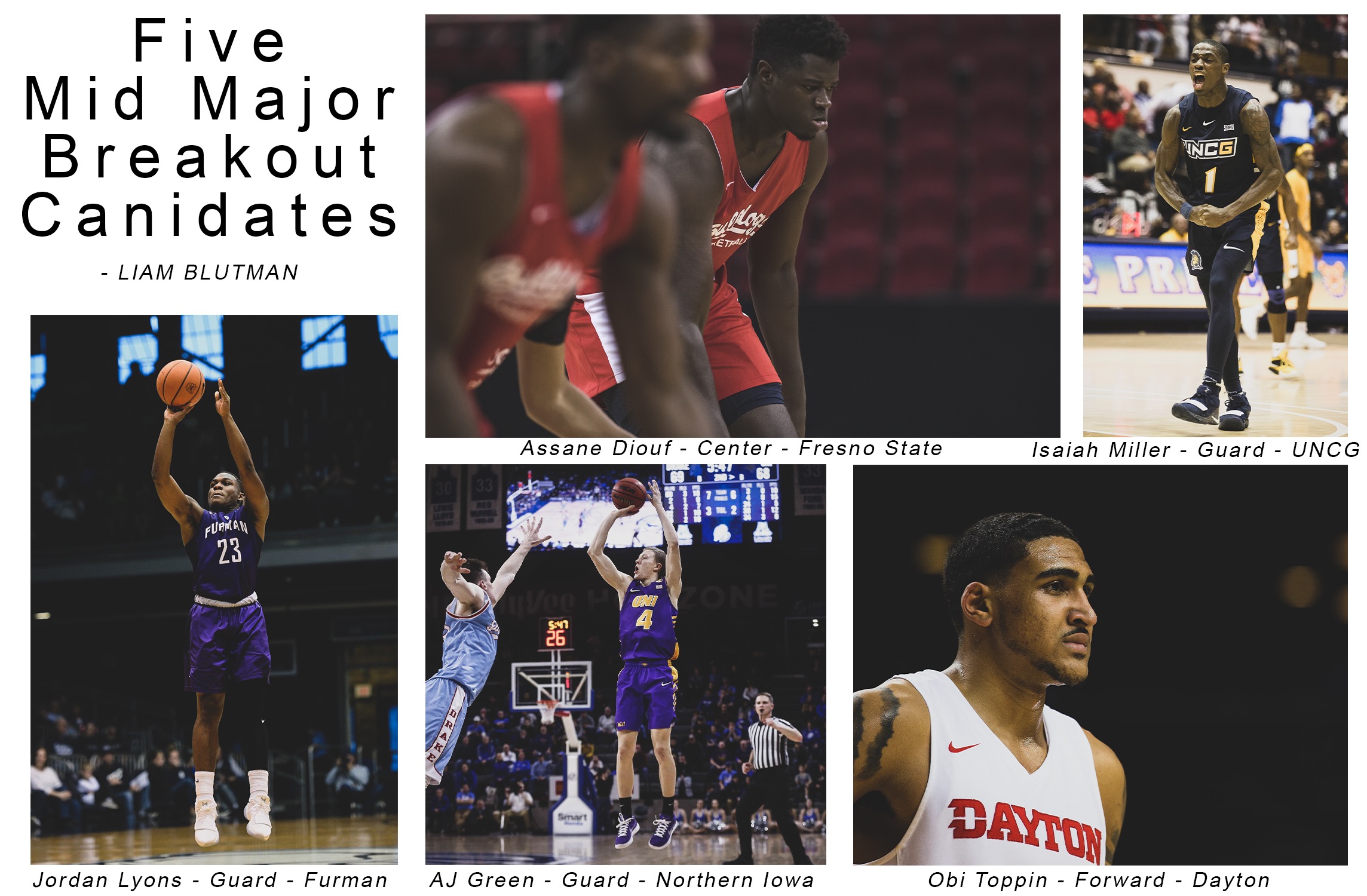 Five Mid-Major Breakout Candidates 2019-20